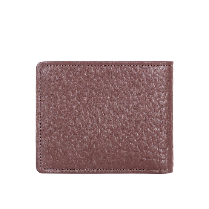 Ee Myw-05A  Brown Leather Bi-Fold Wallet