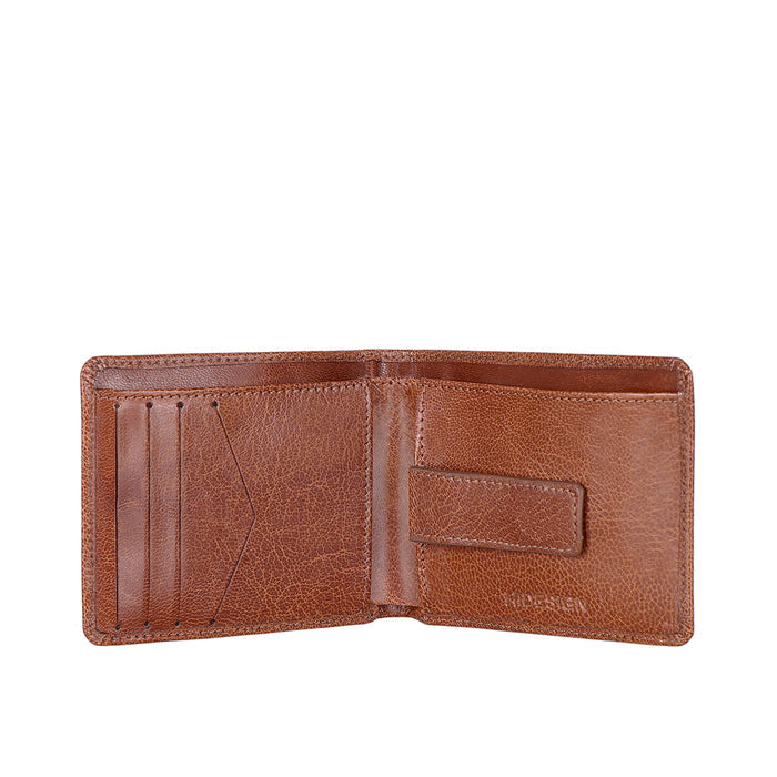 Ee Myw-05A  Tan Leather Bi-Fold Wallet