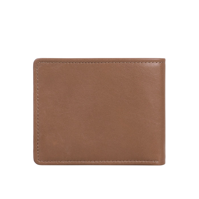 Ee Myw-05A  Tan Leather Bi-Fold Wallet