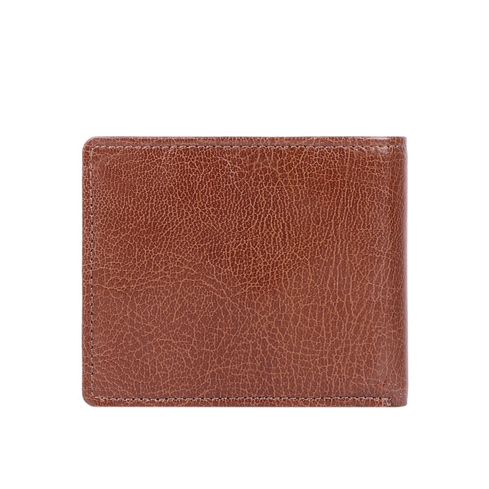 Ee Myw-05A  Tan Leather Bi-Fold Wallet