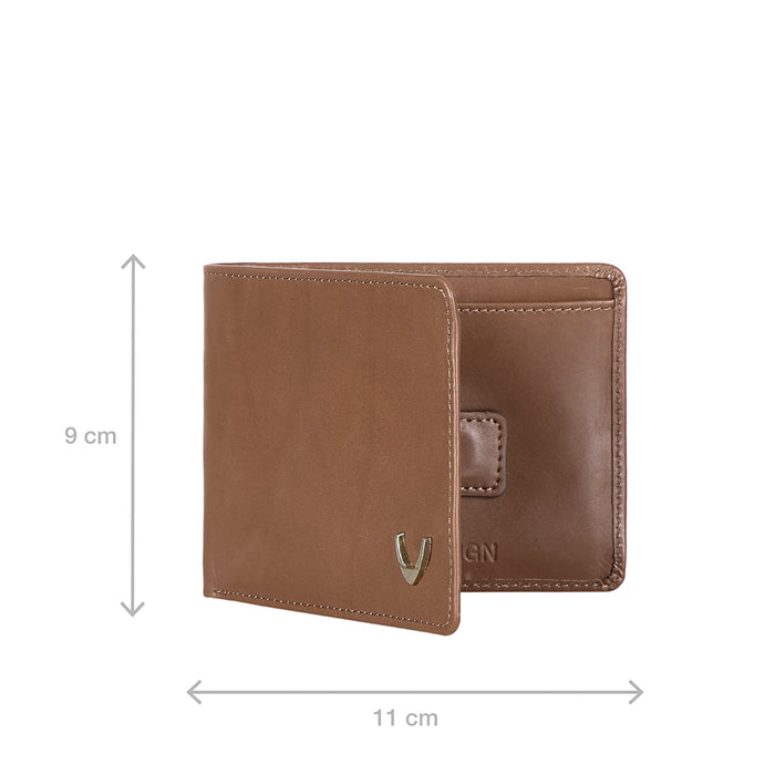 Ee Myw-05A  Tan Leather Bi-Fold Wallet