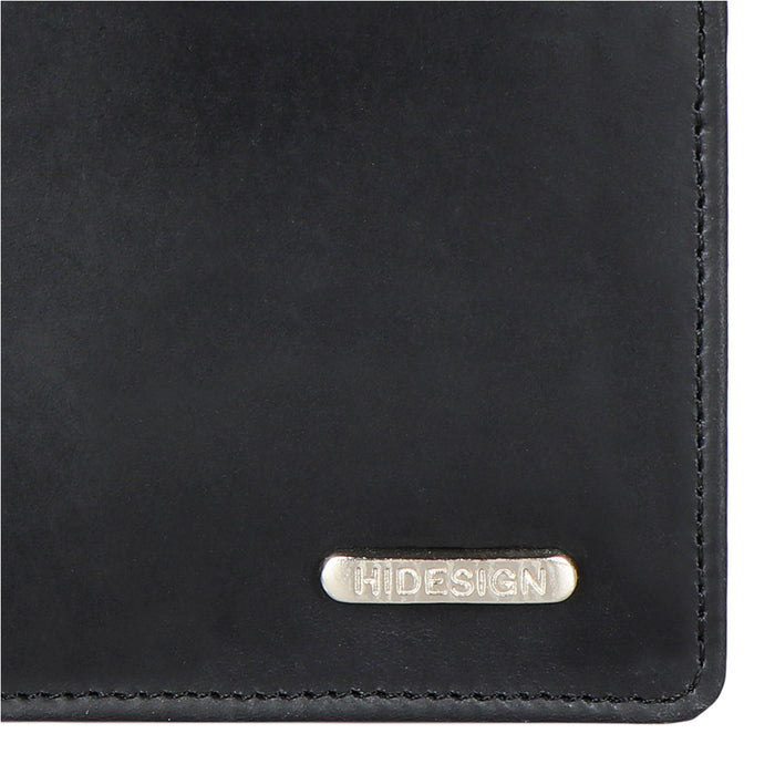 Ee Myw-06  Black Leather Bi-Fold Wallet