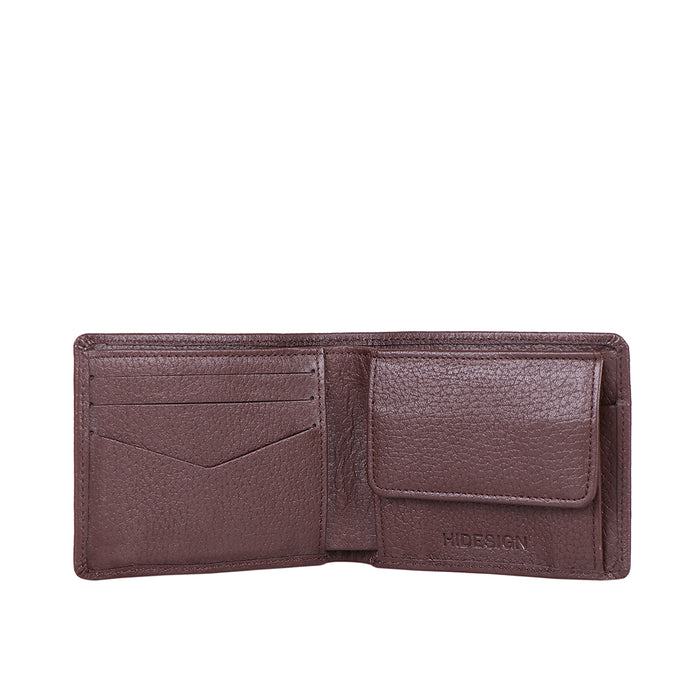Ee Myw-06  Brown Leather Bi-Fold Wallet