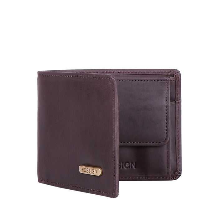 Ee Myw-06  Brown Leather Bi-Fold Wallet