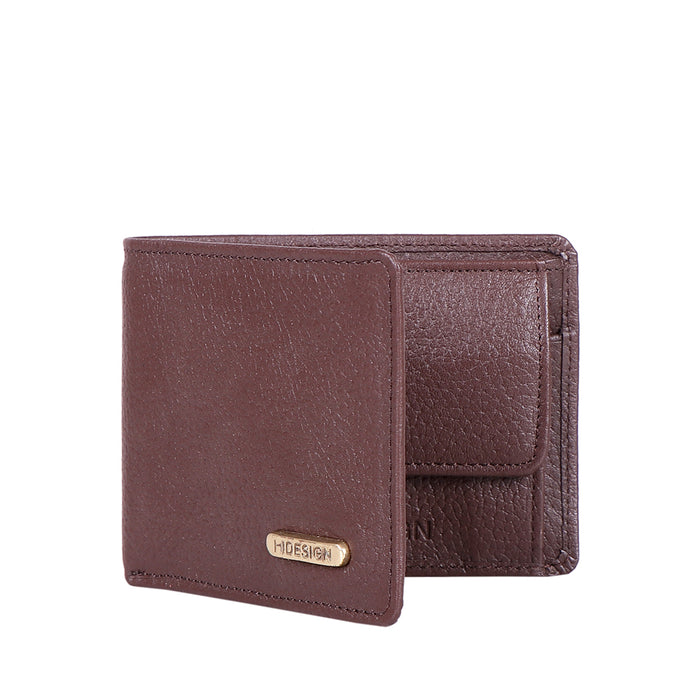 Ee Myw-06  Brown Leather Bi-Fold Wallet