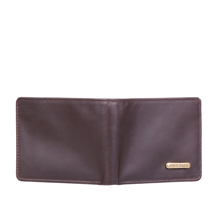 Ee Myw-06  Brown Leather Bi-Fold Wallet