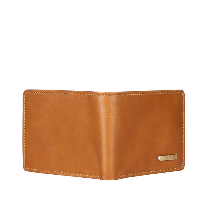 Ee Myw-06  Tan Leather Bi-Fold Wallet