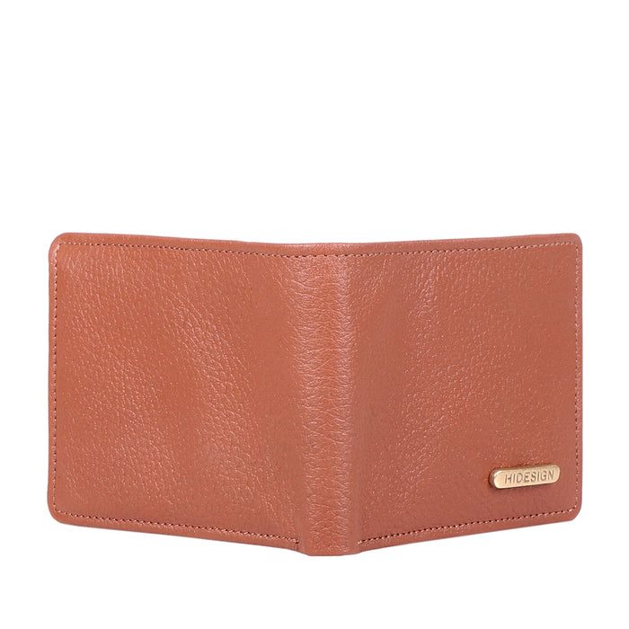 Ee Myw-06  Tan Leather Bi-Fold Wallet
