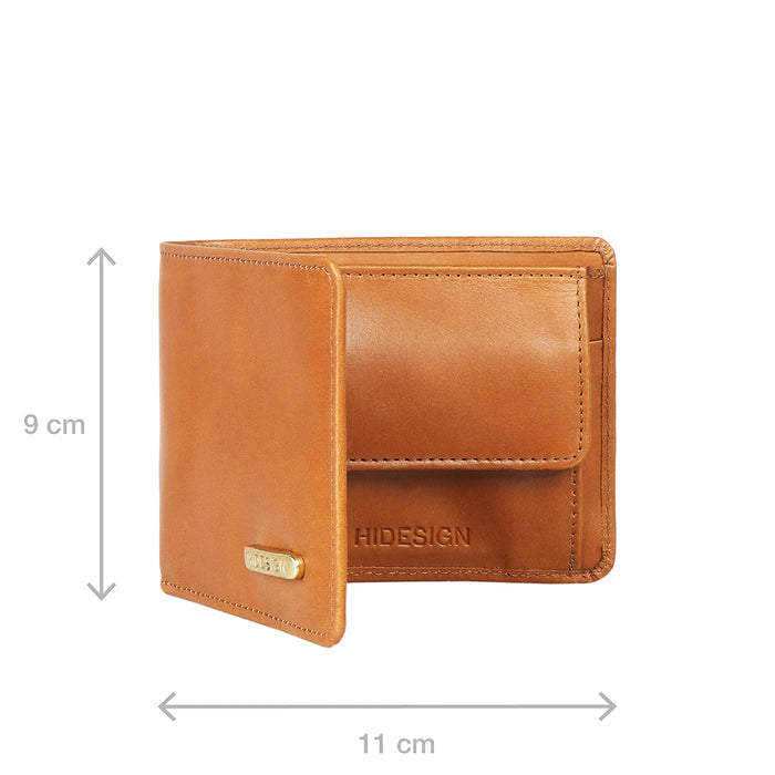 Ee Myw-06  Tan Leather Bi-Fold Wallet