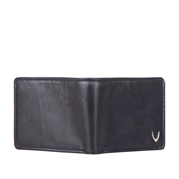 Ee Myw-06A  Black Leather Bi-Fold Wallet