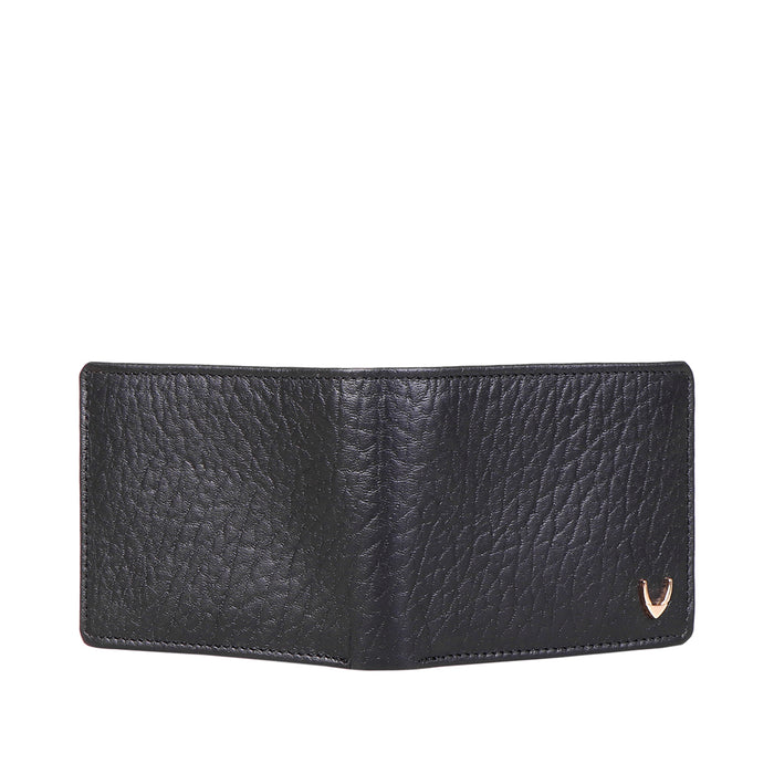 Ee Myw-06A  Black Leather Bi-Fold Wallet