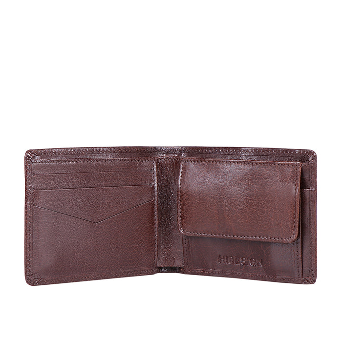 Ee Myw-06A  Brown Leather Bi-Fold Wallet