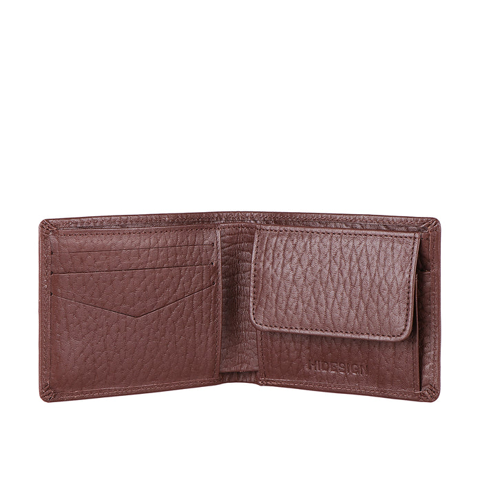 Ee Myw-06A  Brown Leather Bi-Fold Wallet