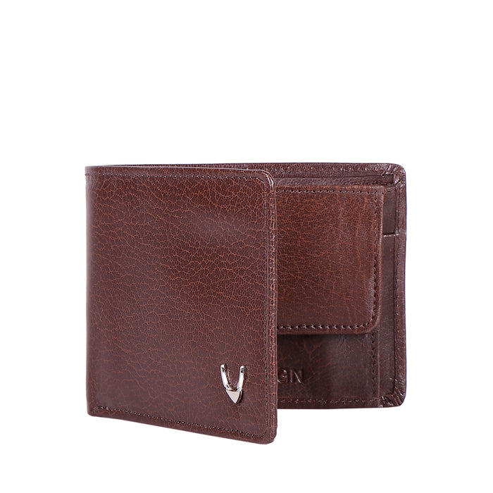 Ee Myw-06A  Brown Leather Bi-Fold Wallet