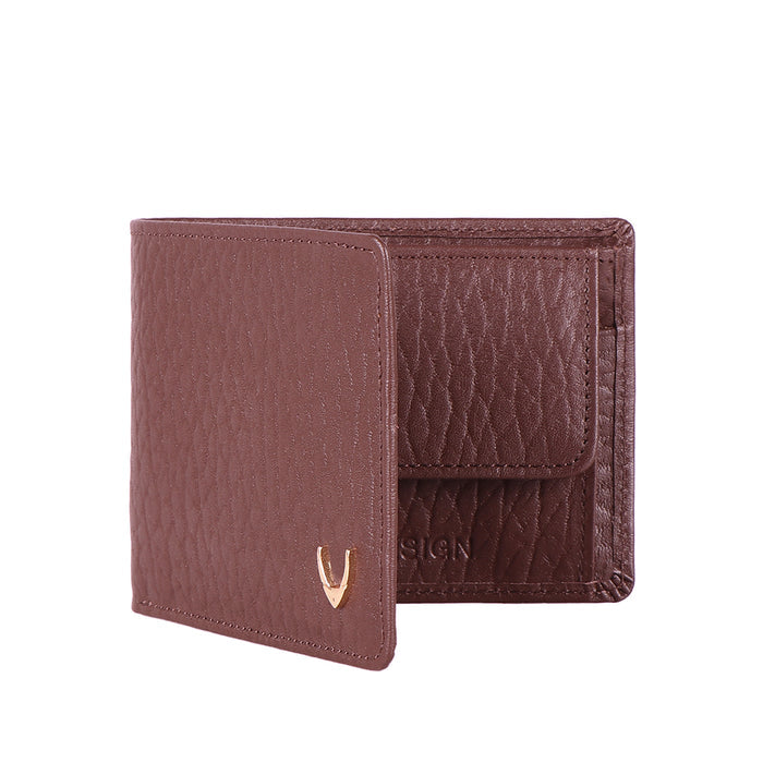 Ee Myw-06A  Brown Leather Bi-Fold Wallet