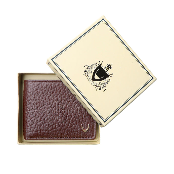 Ee Myw-06A  Brown Leather Bi-Fold Wallet