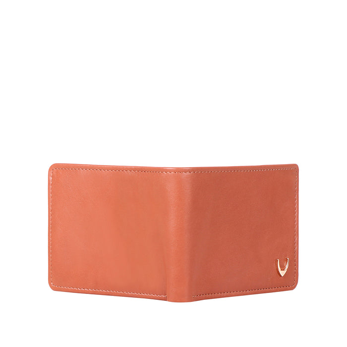 Ee Myw-06A  Tan Leather Bi-Fold Wallet
