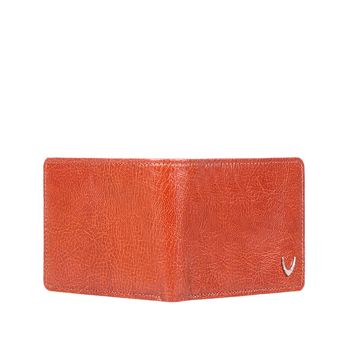 Ee Myw-06A  Tan Leather Bi-Fold Wallet