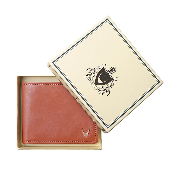 Ee Myw-06A  Tan Leather Bi-Fold Wallet