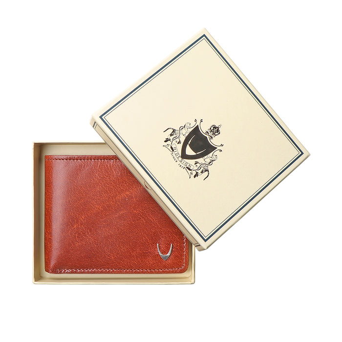 Ee Myw-06A  Tan Leather Bi-Fold Wallet