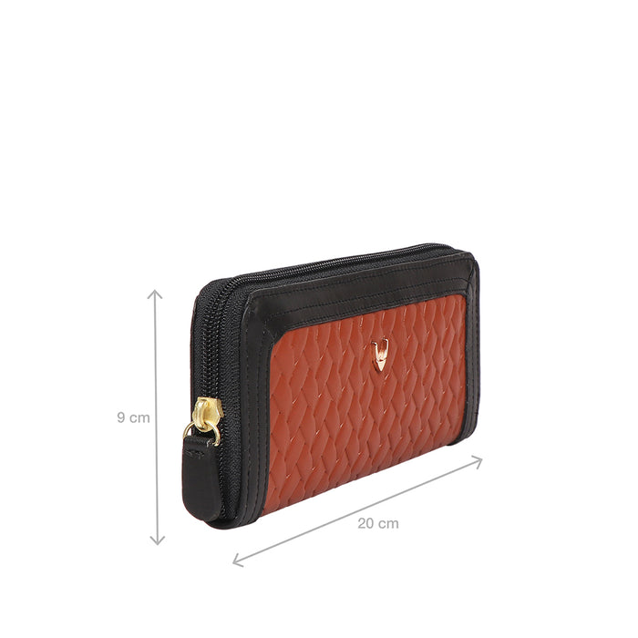 Ee Natalia W2-M Tan Leather Zip Around Wallet