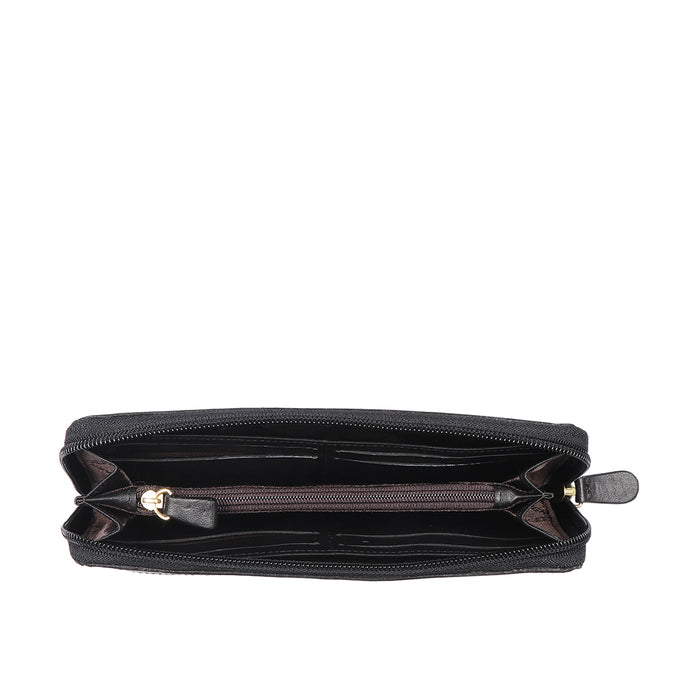 Ee Natalia W2-M Tan Leather Zip Around Wallet