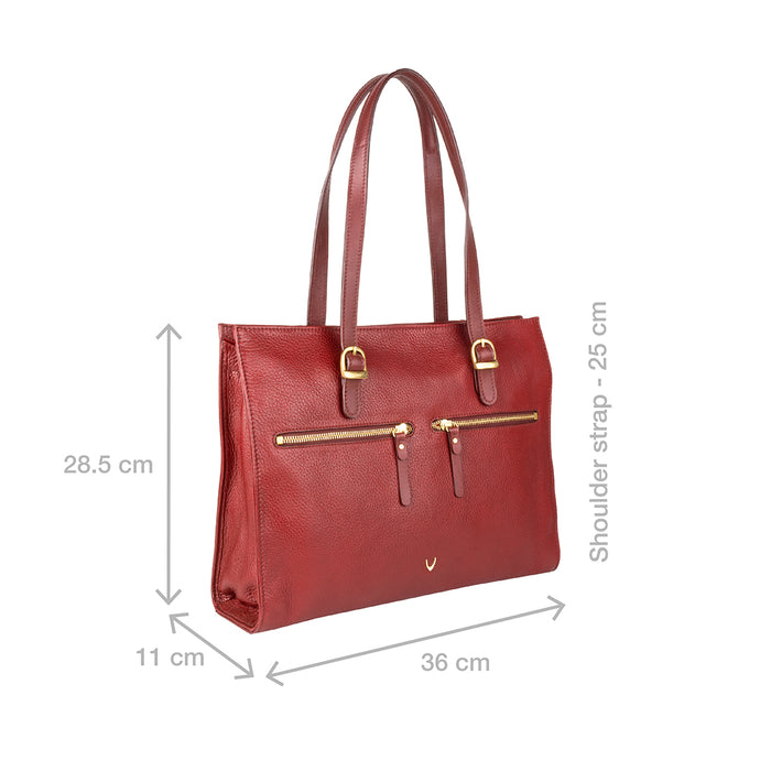 Ee Neptune 03 Marsala Leather Tote Bag