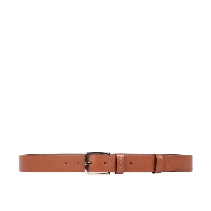 Ee Oberon Men's Tan Non Reversible Leather Belt