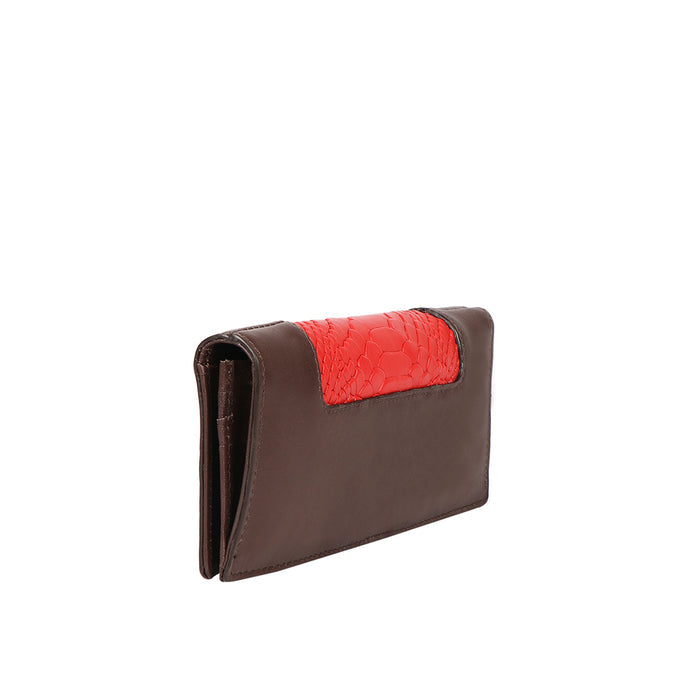 Ee Olivia W1  Brown Leather Bi-Fold Wallet