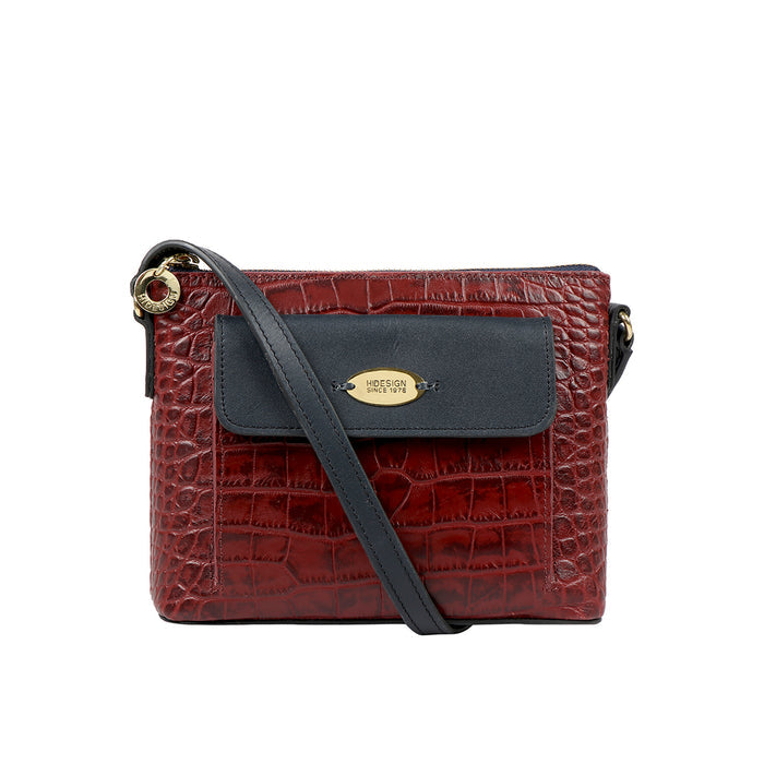 Ee Opihi 01 Red Leather Sling Bag
