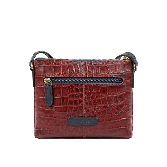 Ee Opihi 01 Red Leather Sling Bag