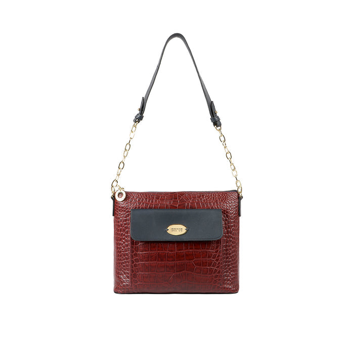 Ee Opihi 02 Red Leather Shoulder Bag