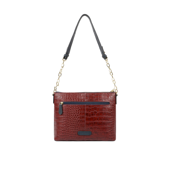 Ee Opihi 02 Red Leather Shoulder Bag