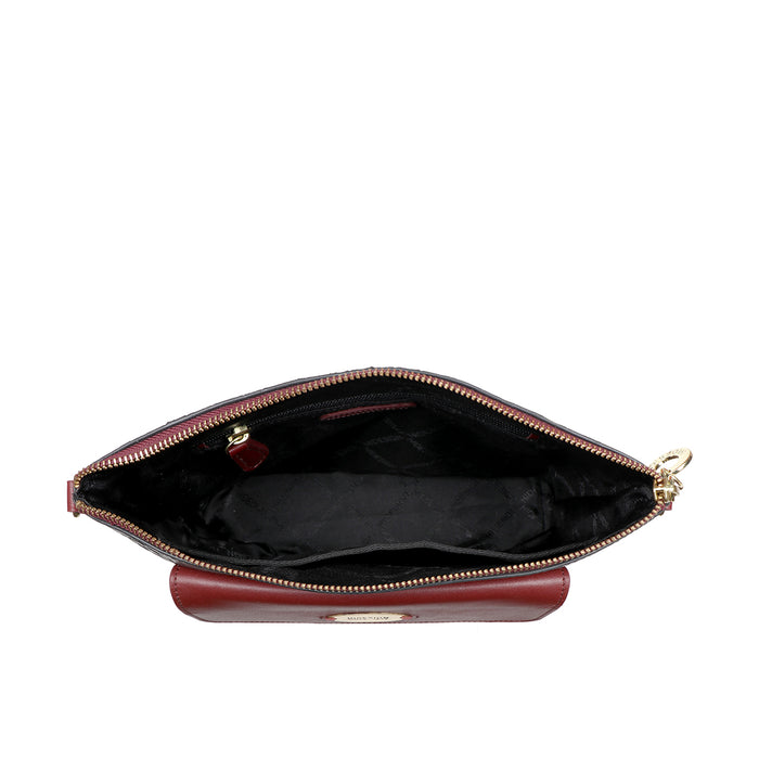 Ee Opihi 02 Red Leather Shoulder Bag