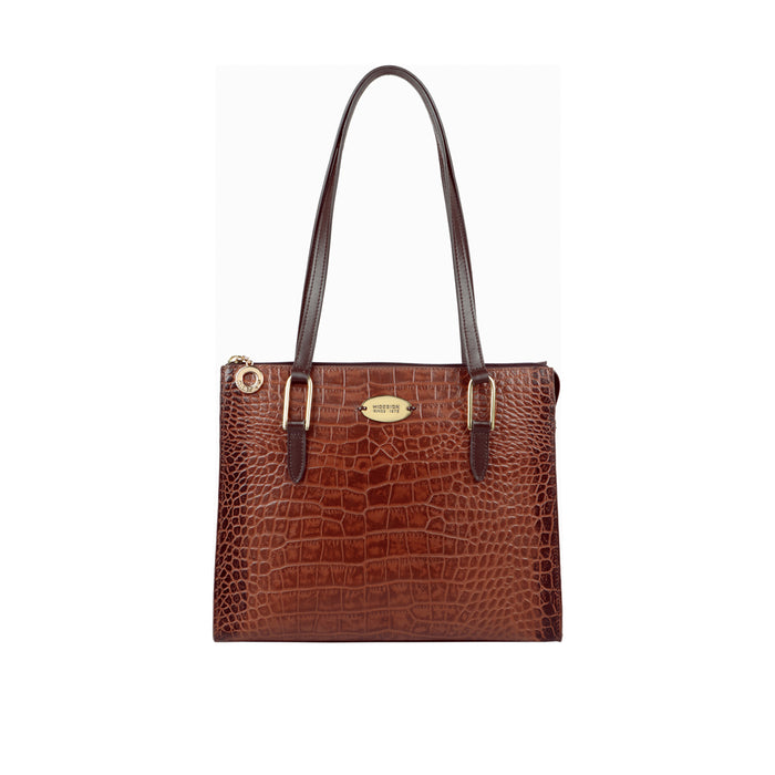 Ee Opihi 03 Tan Leather Tote Bag
