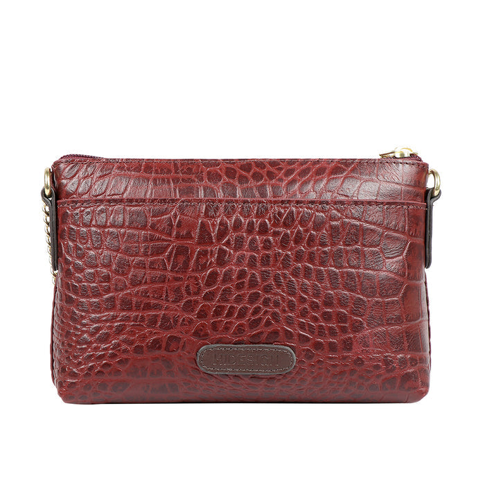 Ee Opihi W2 Marsala Leather Sling Wallet