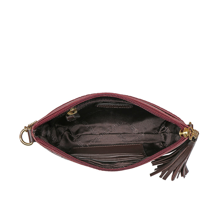 Ee Opihi W2 Marsala Leather Sling Wallet