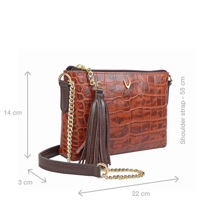 Ee Opihi W2 Tan Leather Sling Wallet