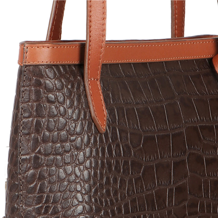 Ee Oprah 01 Brown Leather Shoulder Bag