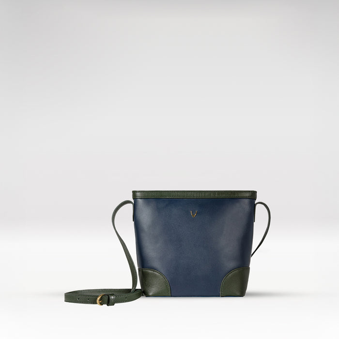 Ee Oprah 02 Blue Leather Sling Bag