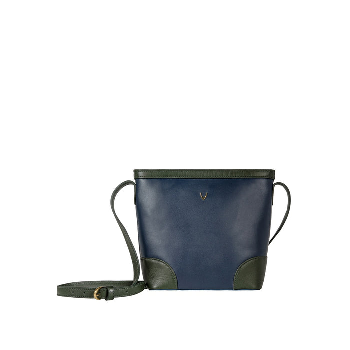 Ee Oprah 02 Blue Leather Sling Bag