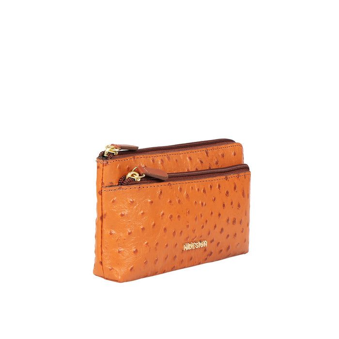 Ee Paola W1-M Tan Leather Clutch Wallet