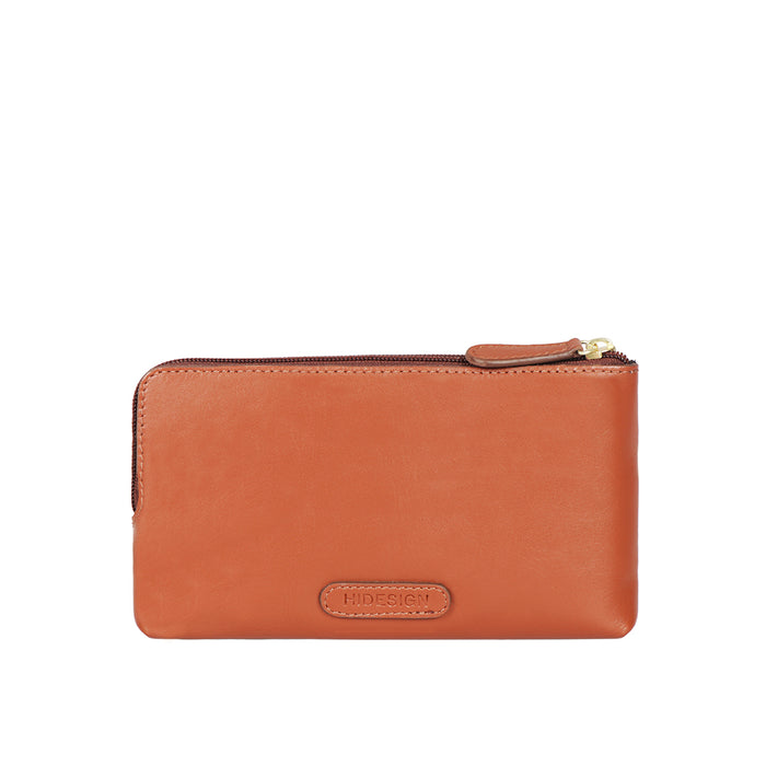 Ee Paola W1  Tan Leather Clutch Wallet