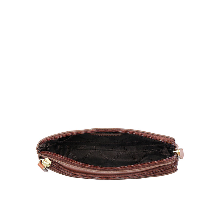 Ee Paola W1  Tan Leather Clutch Wallet