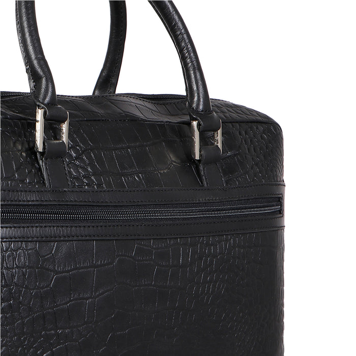 Ee Paulo 01 Black Leather  Briefcase
