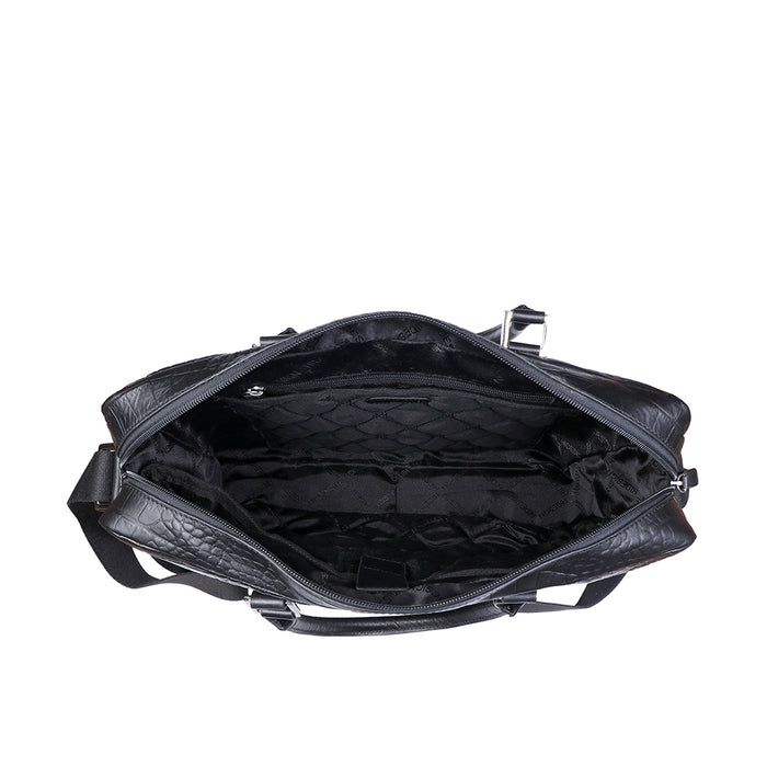 Ee Paulo 01 Black Leather  Briefcase