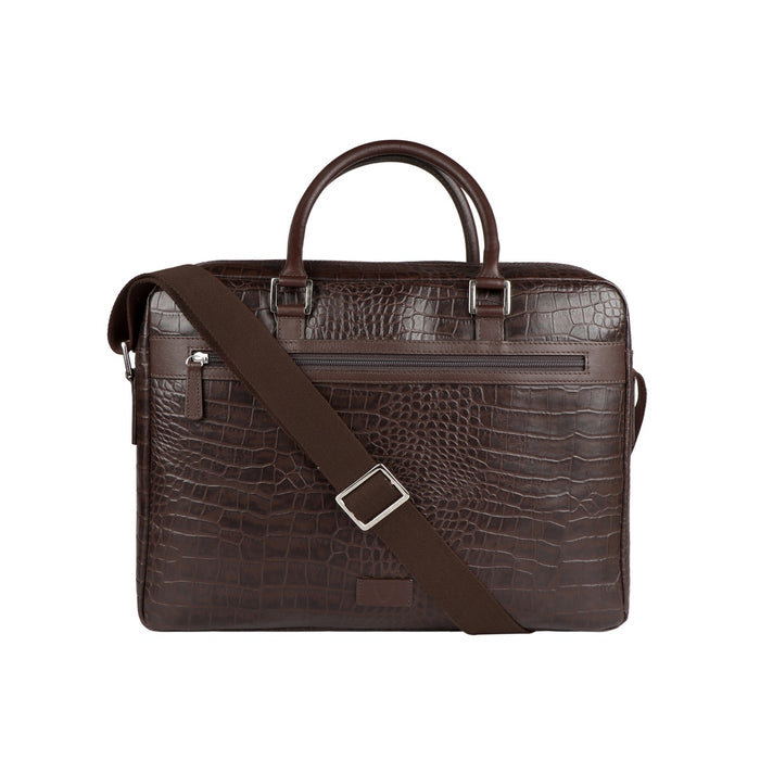 Ee Paulo 01 Brown Leather  Briefcase