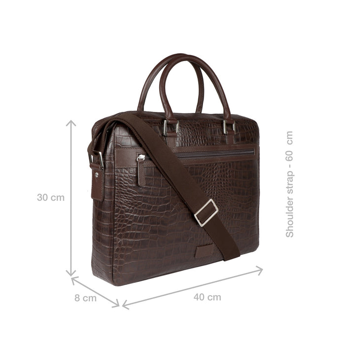 Ee Paulo 01 Brown Leather  Briefcase