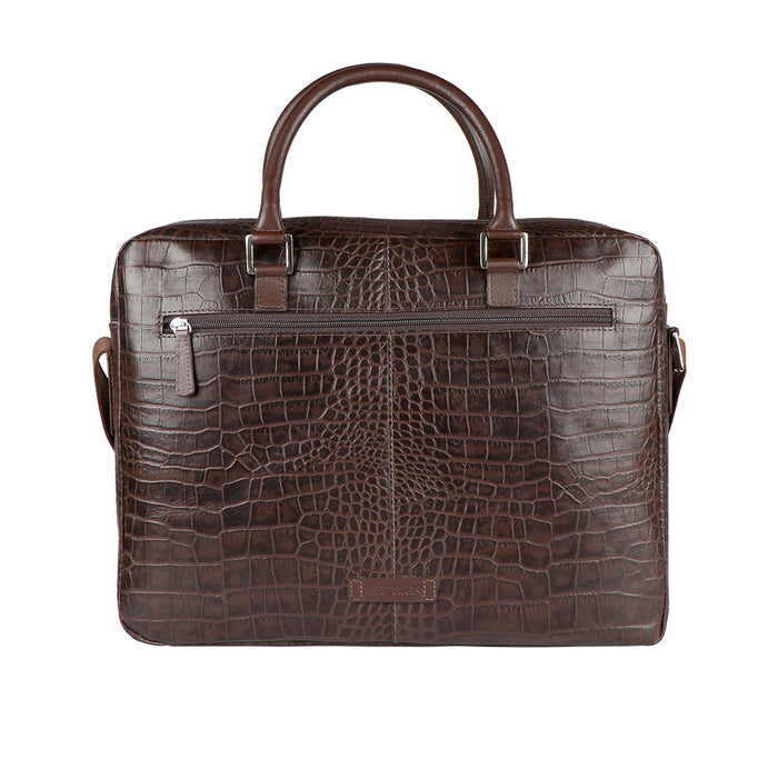 Ee Paulo 01 Brown Leather  Briefcase