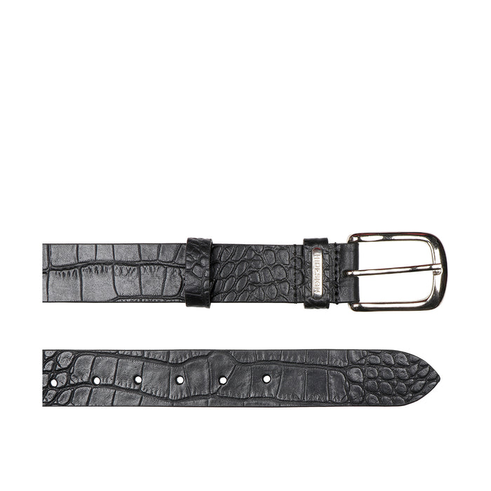Ee Proteus Men's Black Non Reversible Leather Belt